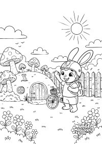 Objectif Carottes, le lapin à velo