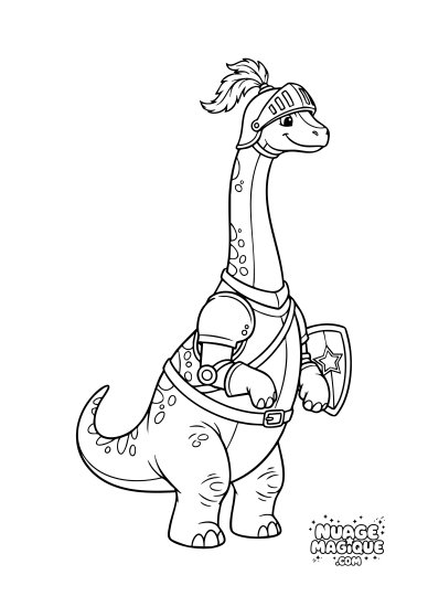 Brachiosaure chevalier
