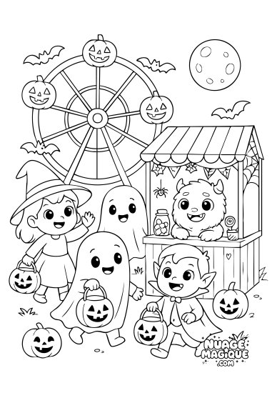 Fête foraine des petits monstres