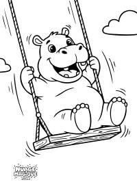 Hippopotames au camping