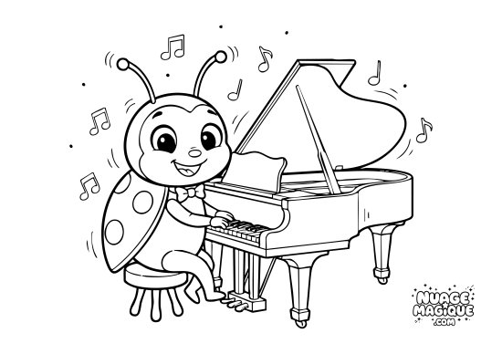 La coccinelle au piano