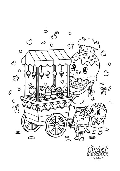 Le chariot de glaces