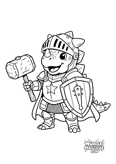Le Tricératops en Armure
